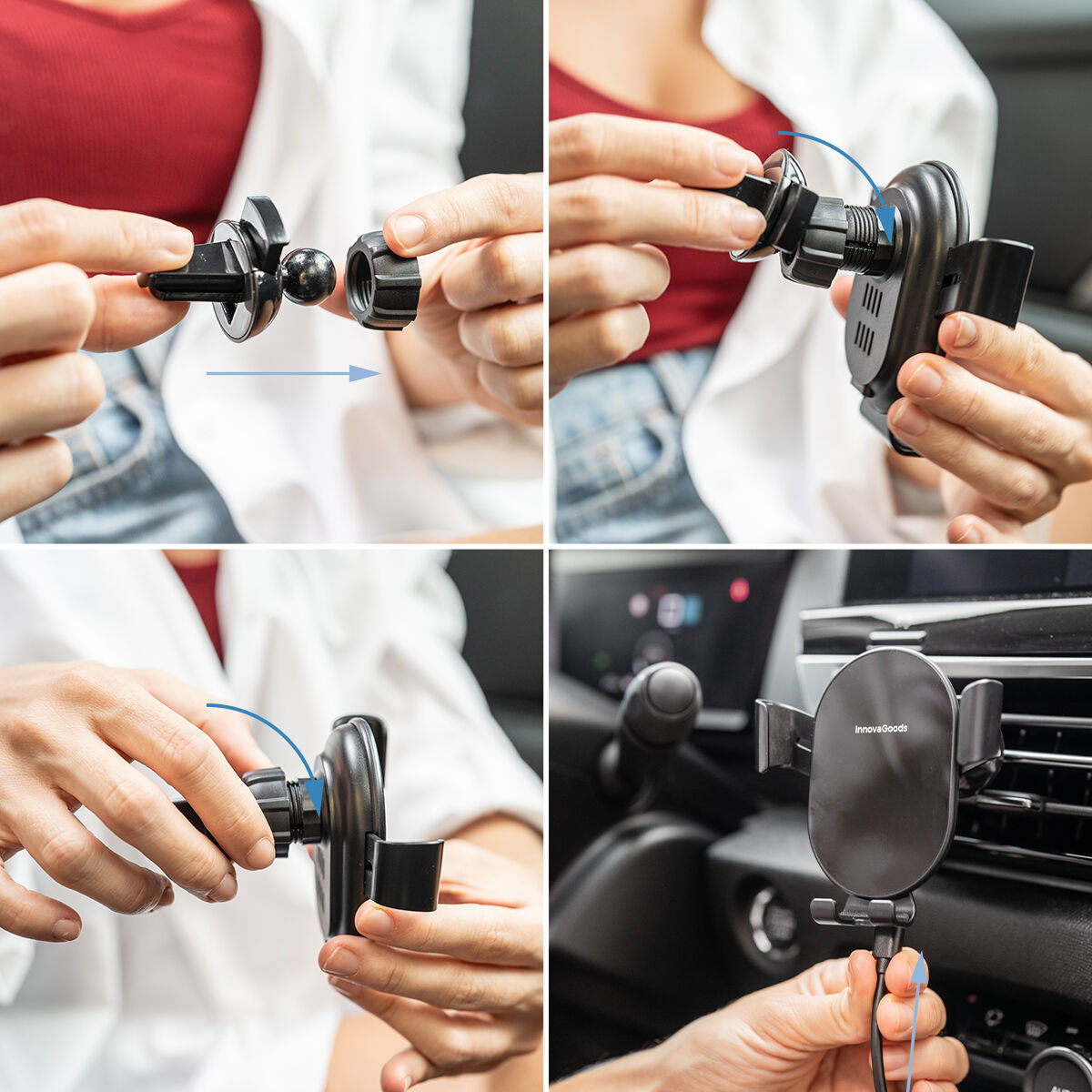 Gripzo Wireless Car Mount — Charge & Drive